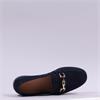 Wonders Classic Link Suede Loafer - Dark Navy Suede